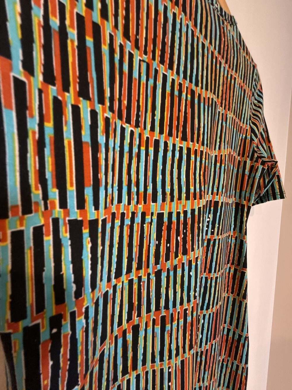 LuLaRoe Geometric Print Short Sleeve Midi Dress Size Small